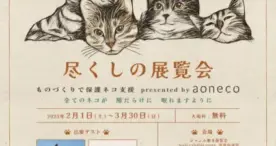 「aoneco」、猫の日に向けてネコ尽くしの展覧会を開催！清澄白河で猫グッズが盛りだくさん